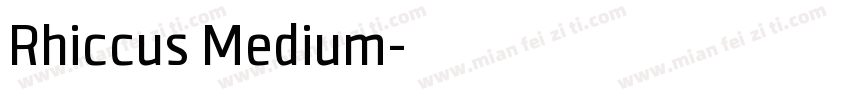 Rhiccus Medium字体转换